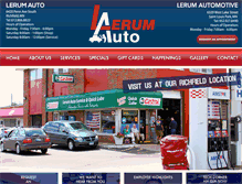 Tablet Screenshot of lerumauto.com